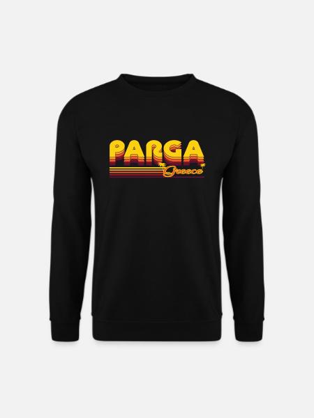 Parga: Summery retro design - Unisex Sweatshirt - black