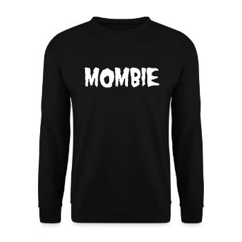 Halloween Mombie Zombie Spooky Mom Graphic T-Shirt - Unisex Sweatshirt - black - Front - Alina (178cm) & Michal (187cm)