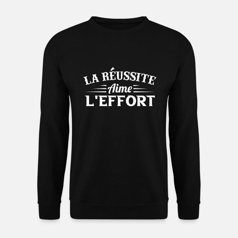 Erfolg liebt die Oldies B-Anstrengung - Unisex Pullover - Schwarz