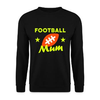 Football mum (stars, football) - Sweat-shirt Unisexe - noir - Devant - Alina (178cm) & Michal (187cm)