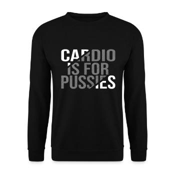 Cardio est pour les chattes - Sweat-shirt Unisexe - noir - Devant - Alina (178cm) & Michal (187cm)