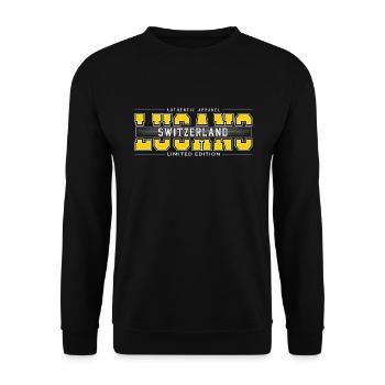 Lugano - Unisex Pullover - Schwarz - Vorne - Alina (178cm) & Michal (187cm)