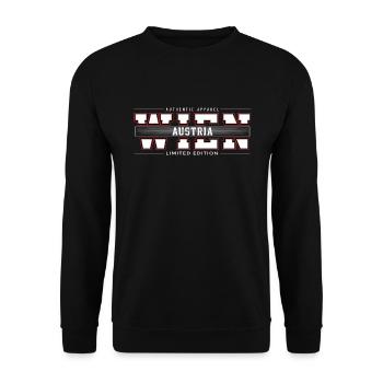 Vienna - Unisex Sweatshirt - black - Front - Alina (178cm) & Michal (187cm)
