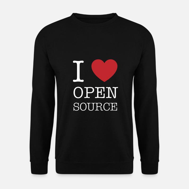 J’adore l’open source ! - Sweat-shirt Unisexe - noir
