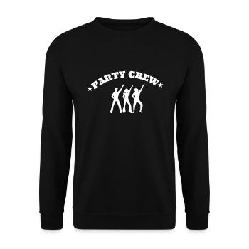 Party Crew Tanzen Feiern Veranstaltung Team Idee - Unisex Pullover - Schwarz - Vorne - Alina (178cm) & Michal (187cm)