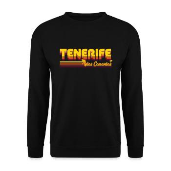 Teneriffa Traumurlaubs Design für den Kanaren Fan - Unisex Pullover - Schwarz - Vorne - Alina (178cm) & Michal (187cm)