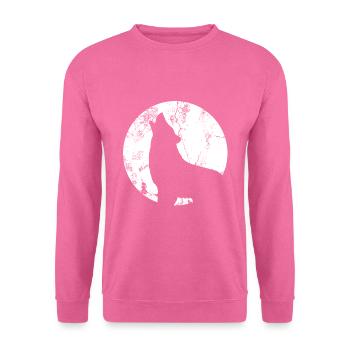 Wolf Mond - Unisex Pullover - Pink - Vorne