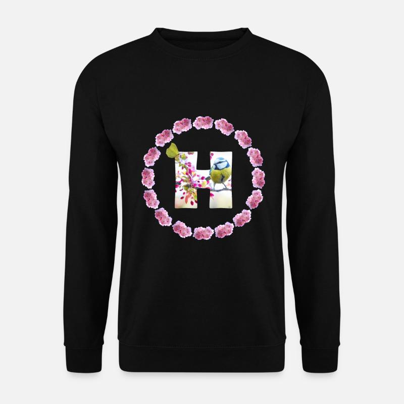 printemps oiseau papillon h - Sweat-shirt Unisexe - noir