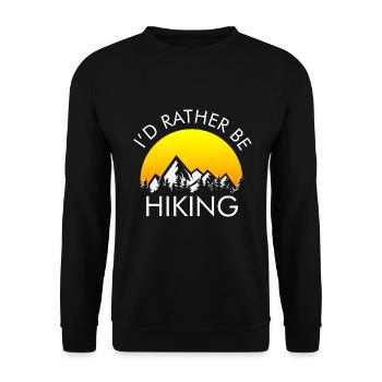 Je préfère faire de la randonnée - Sweat-shirt Unisexe - noir - Devant - Alina (178cm) & Michal (187cm)