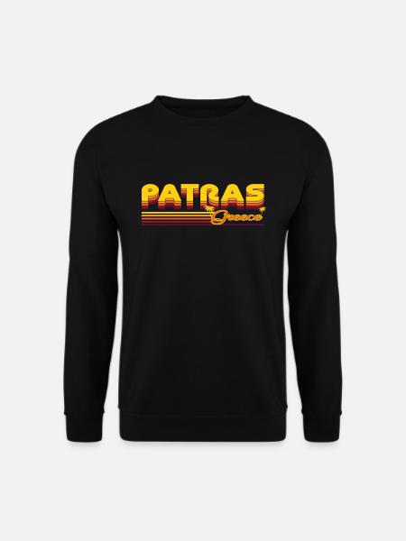 Patras: Mediterranean retro design - Unisex Sweatshirt - black