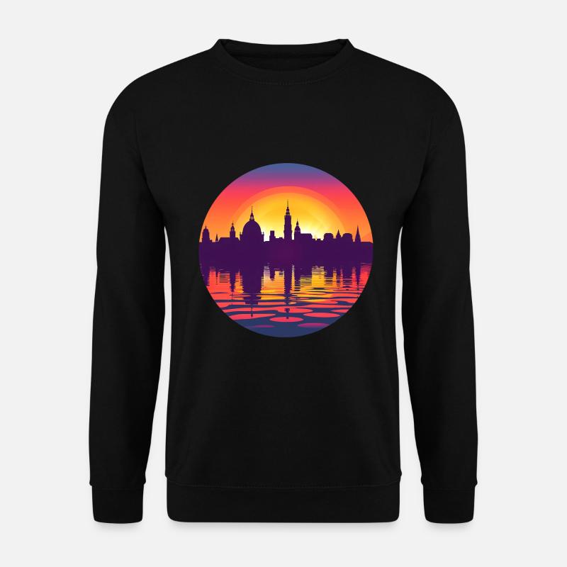Hall Skyline - Unisex Sweatshirt - black
