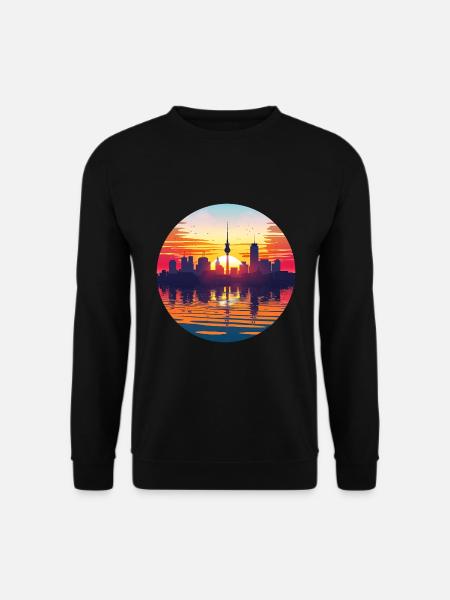 Hamburg Skyline - Unisex Pullover - Schwarz