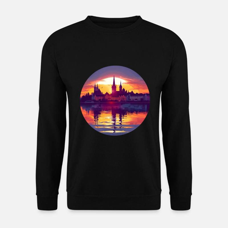 Ligne d’horizon de Hildesheim - Sweat-shirt Unisexe - noir