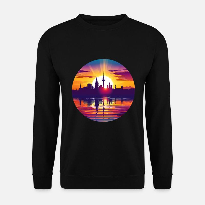 Kassel Skyline - Unisex Pullover - Schwarz