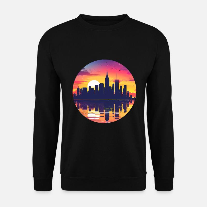 Marl Skyline - Unisex Sweatshirt - black