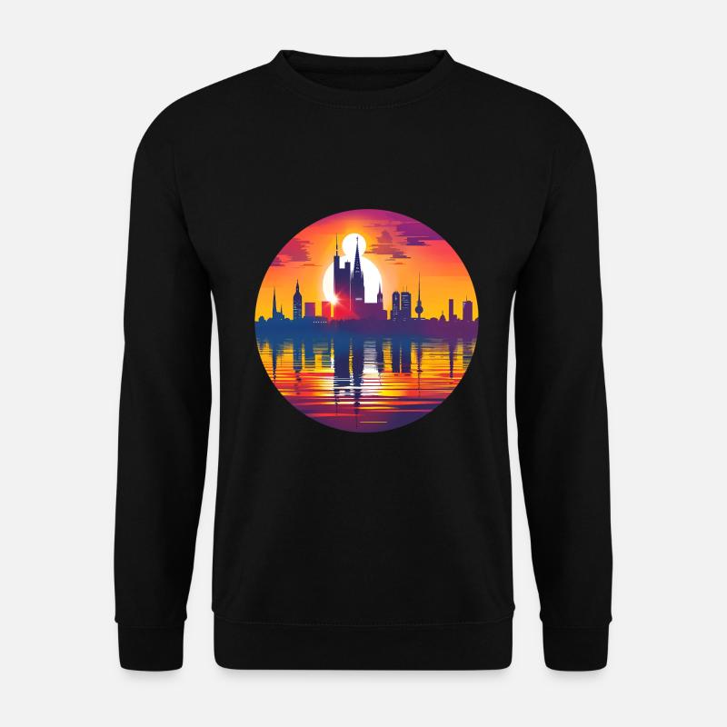 Osnabruck Skyline - Unisex Pullover - Schwarz