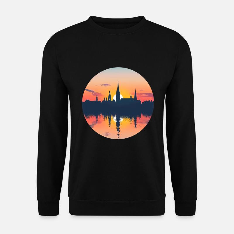 Remscheid Skyline - Unisex Pullover - Schwarz