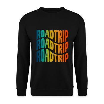 Road trip motif for unforgettable adventures - Unisex Sweatshirt - black - Front - Alina (178cm) & Michal (187cm)