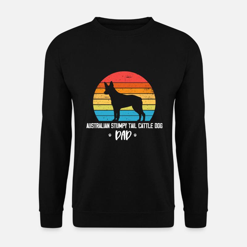 Australian Stumpy Tail Cattle Dog - Unisex Pullover - Schwarz