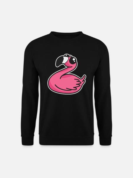 Flamingo - Unisex Pullover - Schwarz