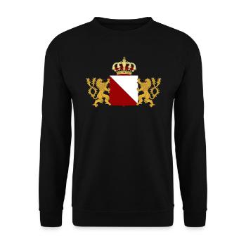 Schild mit Wappen von Utrecht - Unisex Pullover - Schwarz - Vorne - Alina (178cm) & Michal (187cm)