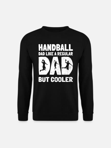 Handball-Papa Regular Dad, aber cooler Pallamano - Unisex Pullover - Schwarz