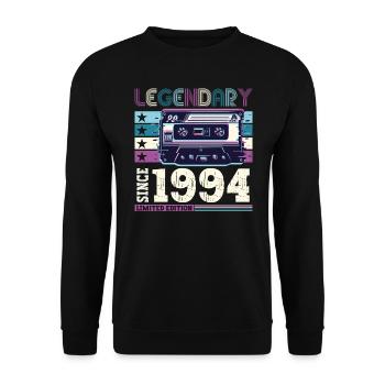 Légendaire 1994 28th Birthday Gift Hommes - Fun - Sweat-shirt Unisexe - noir - Devant - Alina (178cm) & Michal (187cm)