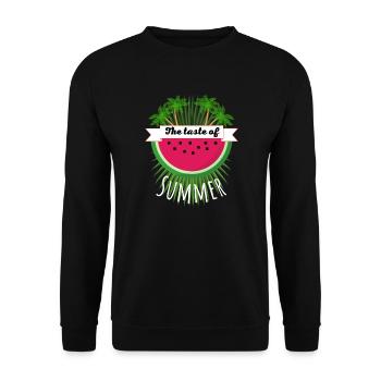 Le goût de l’été! - Sweat-shirt Unisexe - noir - Devant - Alina (178cm) & Michal (187cm)