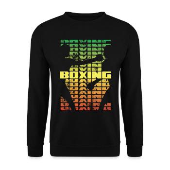 Boxing Boxer Shadow - Sport de combat - Sweat-shirt Unisexe - noir - Devant - Alina (178cm) & Michal (187cm)