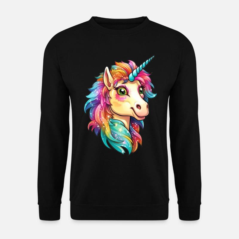 Hübsches Einhorn - Unisex Pullover - Schwarz