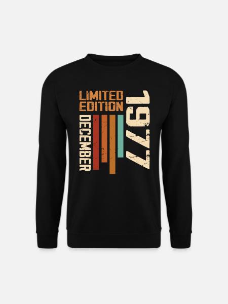 Dezember 1977 - 1977 Dezember - Unisex Pullover - Schwarz