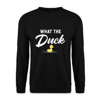 Ce que le canard - Sweat-shirt Unisexe - noir - Devant - Alina (178cm) & Michal (187cm)