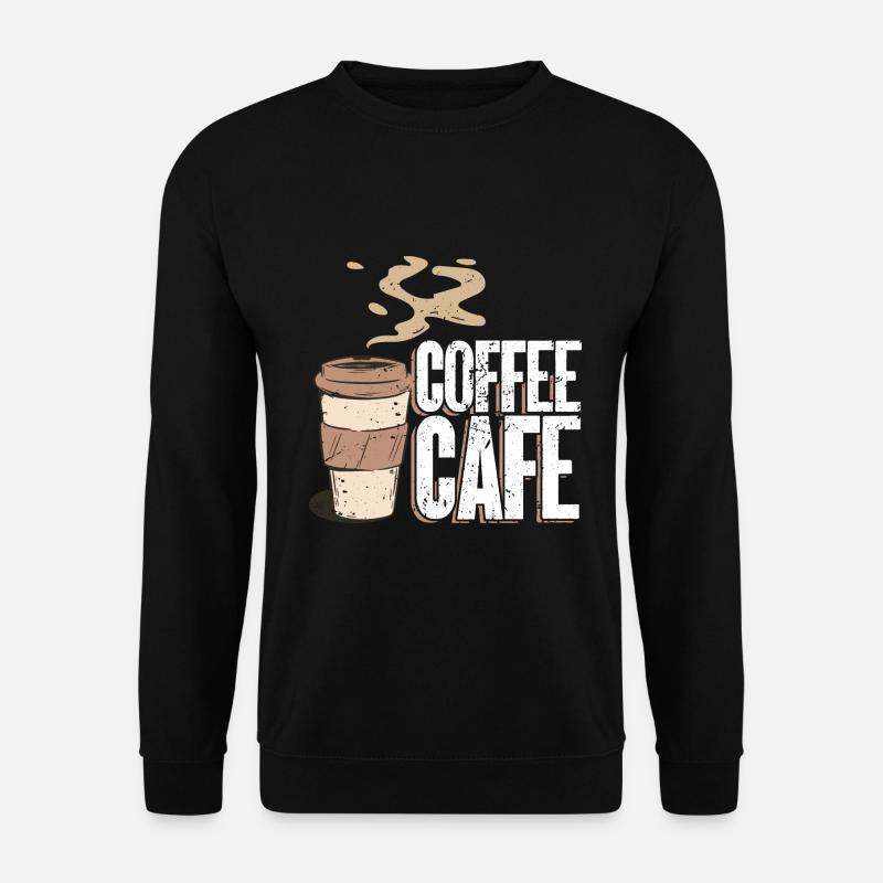Kaffee - Unisex Pullover - Schwarz