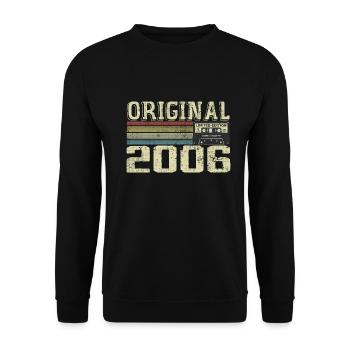 2006 Birthday Parties - Retro Gift 2006 - Unisex Sweatshirt - black - Front - Alina (178cm) & Michal (187cm)