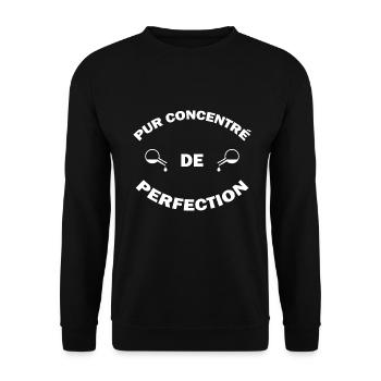 Humour - Pur concentré de perfection - Sweat-shirt Unisexe - noir - Devant - Alina (178cm) & Michal (187cm)