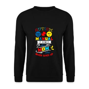 Autism Mom Mom Gift - Sweat-shirt Unisexe - noir - Devant - Alina (178cm) & Michal (187cm)