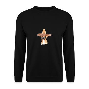 Chihuahua - Unisex Sweatshirt - black - Front - Alina (178cm) & Michal (187cm)