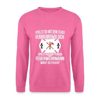 Freiwillige Feuerwehr - Unisex Pullover - Pink - Vorne