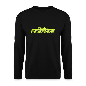 Kinder Feuerwehr Jugendwart Kinderfeuerwehr - Unisex Pullover - Schwarz - Vorne - Alina (178cm) & Michal (187cm)