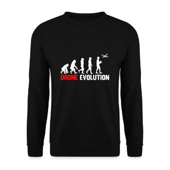 Drone Evolution - Unisex Pullover - Schwarz - Vorne - Alina (178cm) & Michal (187cm)
