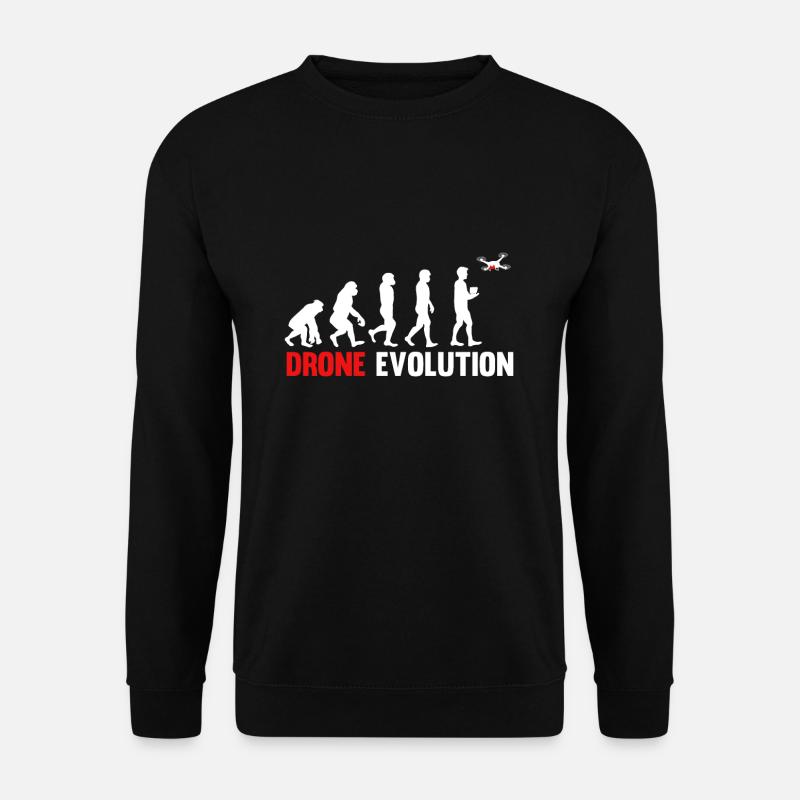 Drone Evolution - Unisex Pullover - Schwarz