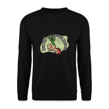 Gärtner Garten - Unisex Pullover - Schwarz - Vorne - Alina (178cm) & Michal (187cm)