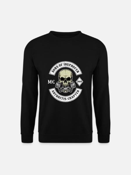Biker T-Shirt Sons of Ibuprofen Arthritis - Sweat-shirt Unisexe - noir