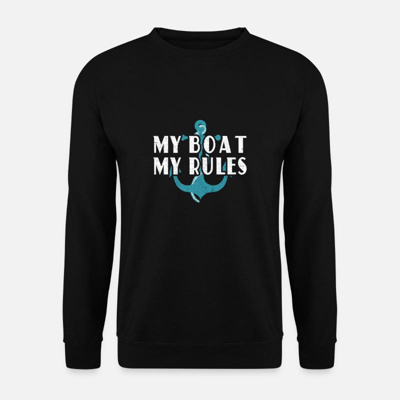 Mon bateau Mes règles! - Sweat-shirt Unisexe - noir