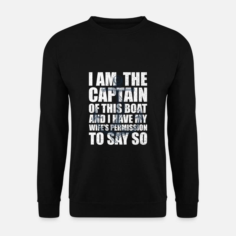 Kapitän Segeln Skipper - Unisex Pullover - Schwarz