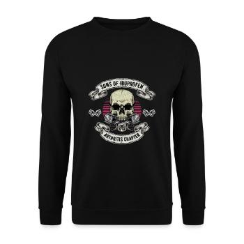 Sons of Ibuprofen - Arthritis Chapter - Unisex Sweatshirt - black - Front - Alina (178cm) & Michal (187cm)