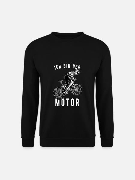 Ich bin der Motor Fahrrad Shirt - Unisex Pullover - Schwarz