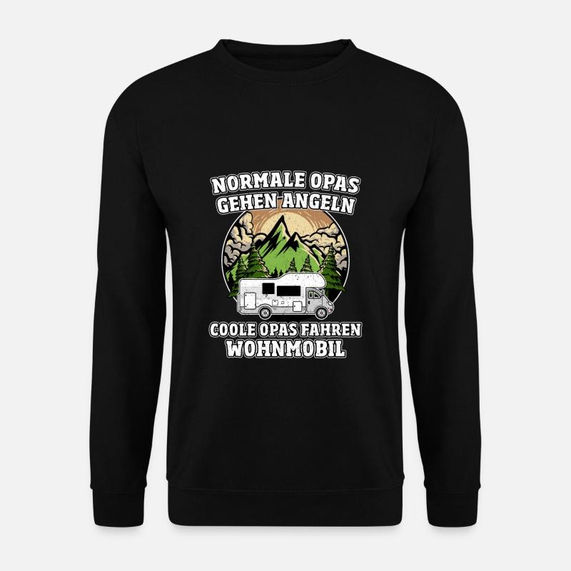 Wohnmobil - Coole Opas fahren Wohnmobil - Unisex Pullover - Schwarz
