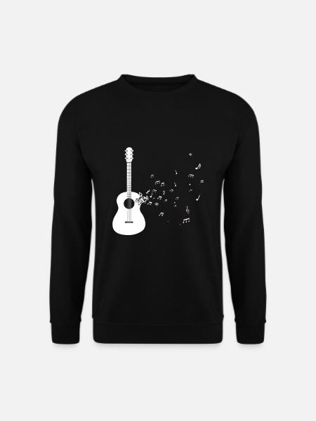 Gitarre - Unisex Pullover - Schwarz