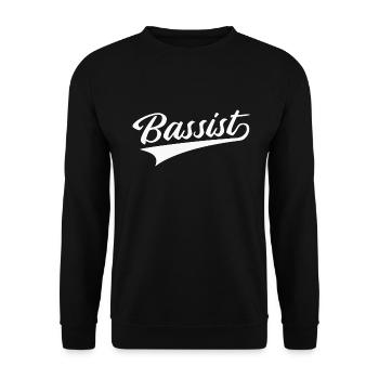Bassist Bass Basser Musiker - Unisex Pullover - Schwarz - Vorne - Alina (178cm) & Michal (187cm)